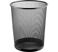 Helit Corbeille à papier The Circle Network H2518595 15 l Ø265 x H280 mm métal noir 1 pc