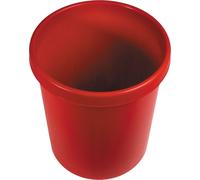 helit Grande corbeille à papier 30 litres PE rouge