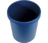 helit - Corbeille à papier en plastique, rond, 45 litres, bleu G