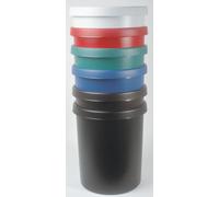 helit grande corbeille à papier, 45 litres, PE, gris clair