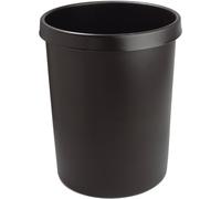helit Grande corbeille à papier 45 litres PE noir
