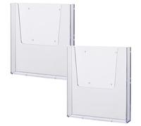 Helit H2350202-2 - Porte-brochures mural "the help wall" DIN A4, 2 pièces, transparent