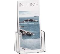 Helit Porte-brochure de table H2351002 – 1/3 A4 (C6), 1 compartiment, transparent