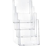 Helit Porte-brochures de table H2352002 «le helpdesk» format 4 x C6 transparent