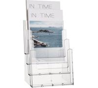 Helit H2352202 Porte-brochures transparent DIN A5 vertical Nombre de compartiments 4 1 pc(s) (l x H x P) 165 x 257 x 175 mm