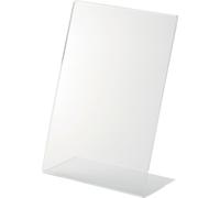 helit H2354202 Présentoir de table acrylique DIN A5 vertical incliné transparent