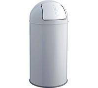 helit H2401487 - Poubelle à poussoir „the dome“ 50 L gris moyen
