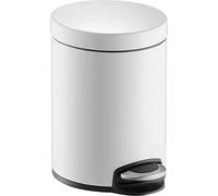 Helit h2403405 métal-tretabfallbehälter classic blanc 5 l