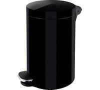 helit H2404295 - Poubelle à pédale à ions d'argent, "the knight", 20 litres, noir