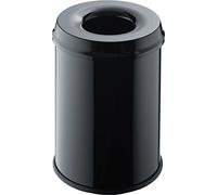 helit H2515495 - Corbeille de sécurité „the guardian“ 15 L, noire