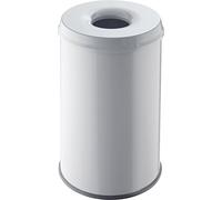 helit H2515682 - Corbeille de sécurité „the guardian“ 30 L gris | Poubelle de sécurité avec tête d'extinction pour la prévention des incendies