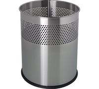 helit H2515700 - Corbeille à papier „the dot“ 15 L Acier inoxydable