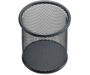 helit h2518195 - Porte stylo, 10 cm de haut en maille Noir