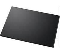 helit - Sous-mains "Linear" , 400 x 530 mm, noir PVC, verso en film mousse (dissimulé des flammes) (H2522595) Noir G