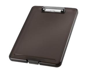helit H2532009 - Porte-bloc DIN A4 „the clip“ gris translucide | Porte-bloc et planche à dessin pour documents, formulaires et notes
