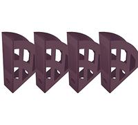 Helit H2661025 - Porte-revues "the green bridge", DIN A4-C4, en plastique recyclé, certifié Ange Bleu, bordeaux-rouge, 4 pièces