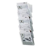 helit H6103102 - Porte-brochures mural „the grid wall“ DIN A4