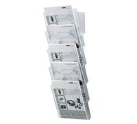 Helit H6103102 Porte-brochures transparent DIN A4 Nombre de compartiments 5 1 pc(s) (l x H x P) 241 x 578 x 150 mm