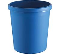 helit H6105834 Corbeille à papier Ø 310 mm, H 320 mm, bleu, capacité 18 L