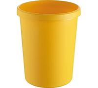 helit h6106218 Grande corbeille à papier 45 L, jaune