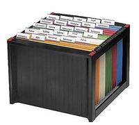 Helit H61100-92 Panier à dossiers suspendus pour env. 40 dossiers suspendus empilable vide noir