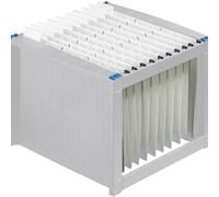 Helit H6110084 Boîte à dossiers suspendus 260 x 360 x 380 mm (Gris/bleu) (Import Allemagne)