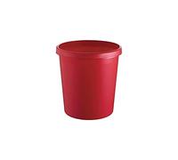 Helit H6123825 Lot de 6 corbeilles à papier 18 l Rouge