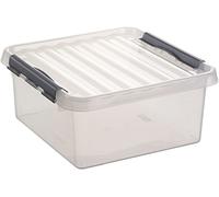 helit Sunware Boîte en plastique avec couvercle H6162802 Transparent 18 l
