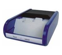 Helit h6218093 boîte à cartes de visites, capacité env. 300 cartes