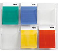 helit H6259402 - Présentoir mural „the clearly“ DIN A4, 6 casiers