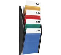 helit Porte-prospectus H540xl280xP80mm DIN A4 vertical noir Quantité:1