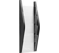 Helit Porte-brochure mural H6270295 Arche 4 poches DIN A5 noir