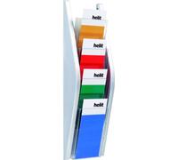 helit H6270300 - Présentoir mural en arc „the arc“ 1/3 DIN A4 argent