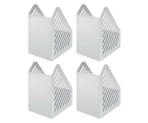 helit H6361082-4 Lot de 4 porte-revues DN A5 « The Tower Gate » Gris clair