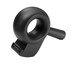helit H6380095 - Dérouleur de ruban adhésif the bagel, noir, dérouleur de ruban pour paquets, rouleau de colle, dérouleur manuel
