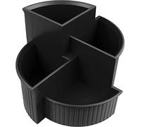 Helit multipot Linear, 4 compartiments, noir G