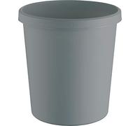 helit H6405882 - Corbeille à papier « the green german » - 18 l - En plastique recyclé certifié Blauer Engel - Gris clair