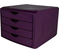 helit H6429525 - Caisson à tiroirs „the green chameleon“ bordeaux | Organiseur de bureau en plastique recy ertifié Blauer Engel