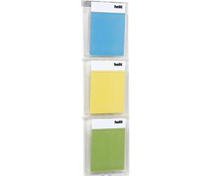 helit h6810702 Kit Présentoir mural PLACATIV, 3 poches, DIN A4, haut, transparent