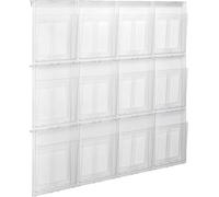 Helit Présentoir mural « the placativ » H6811102 — 12 x DIN A4 — transparent