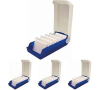 Helit H6901130 - Boîte à fiches the beebox DIN A7 paysage, bleue (Lot de 4)
