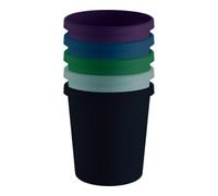 Poubelle de bureau en plastique 18 litres - Rouge