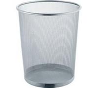 Helit Corbeille à papier en maille H2518500 15 L métal argent
