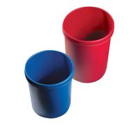 helit helit Poubelle à papier 30l plastique avec bord de préhension bleu H405 × I350 mm Quantité:1
