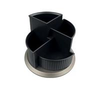 Helit multipot à crayon Linear, 4 compartiments,rotatif,noir