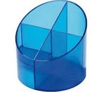 helit - multipot Economy Transparent, 4 compartiments, bleu G