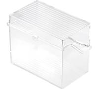 helit Petit bac à fiches A6 horizontal transparent non équipé