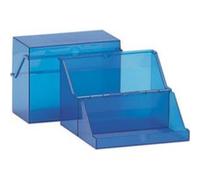 helit petit boitier translucide pour fiches, format A6 à G