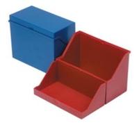 helit - petite caisse de fichier format A5 à l'italienne, rouge G