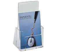 Helit Porte-brochure de table H2351002 – 1/3 A4 (C6), 1 compartiment, transparent